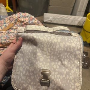 Cream Cosmetic Bag